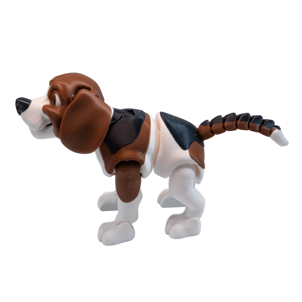 Fafik Beagle – piesek z druku 3D do zabawy – zdjęcie produktu w użyciu