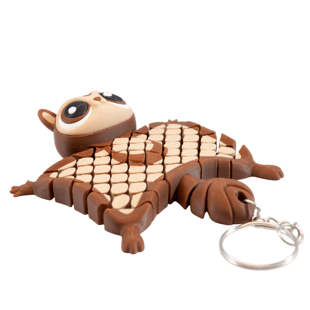 Marlenka - megaz brelok latająca wiewiórka – zdjęcie produktu w użyciu